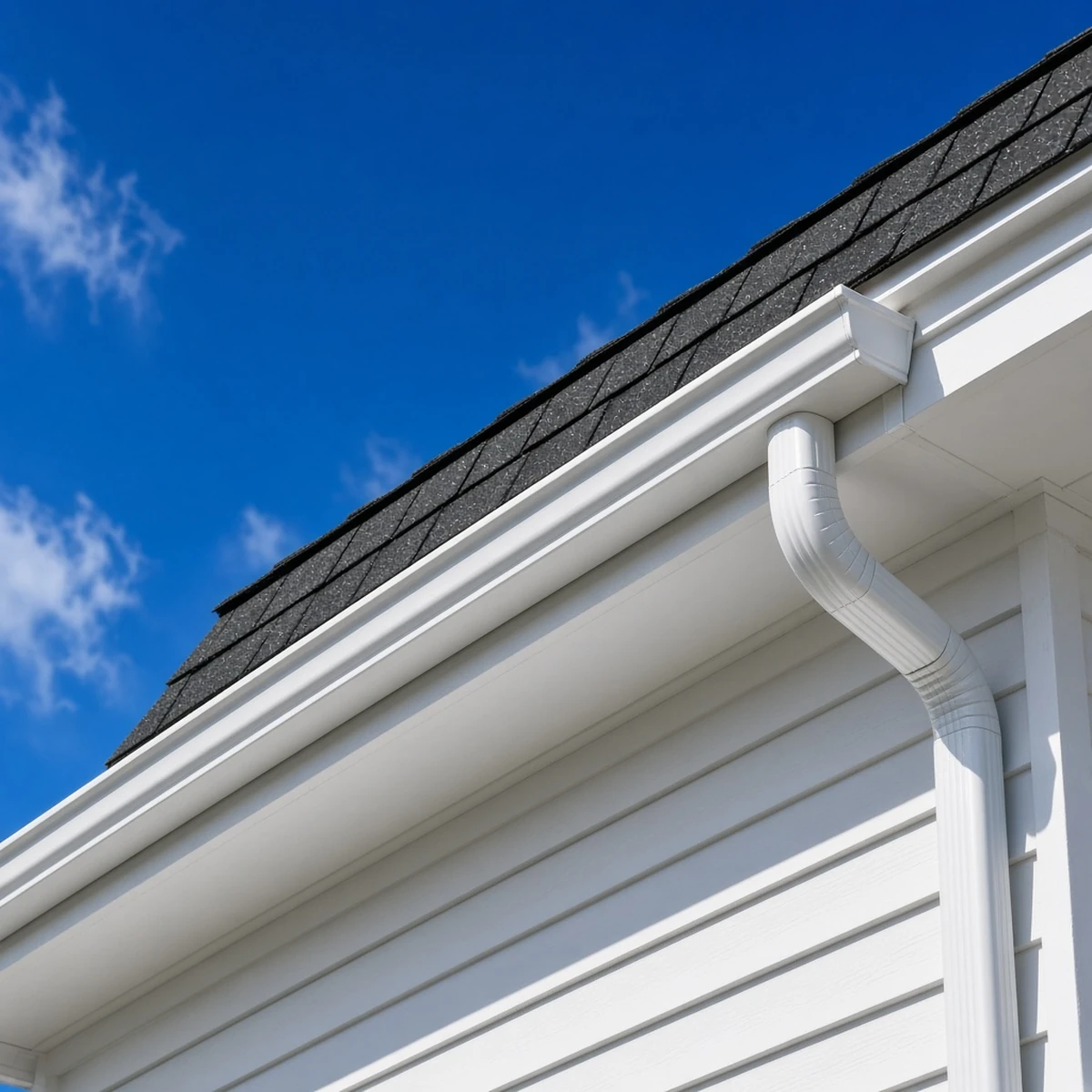 Seamless gutter on a Plainville, CT home.
